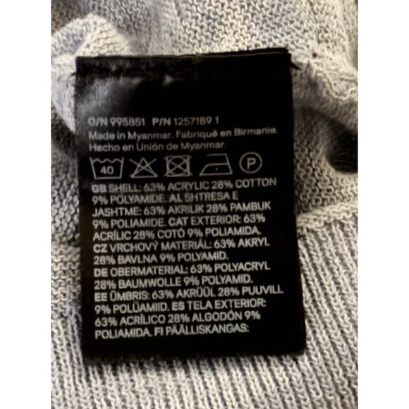 H&M Regular Fit Fine-knit Men’s Shirt - Grey Marl (hue of Blue) - NWT - Size L - Picture 5 of 6